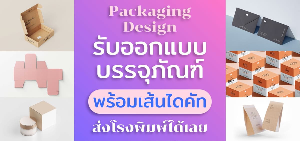 รับออกแบบบรรจุภัณฑ์สินค้า และกราฟฟิกสำหรับพิมพ์บนบรรจุภัณฑ์