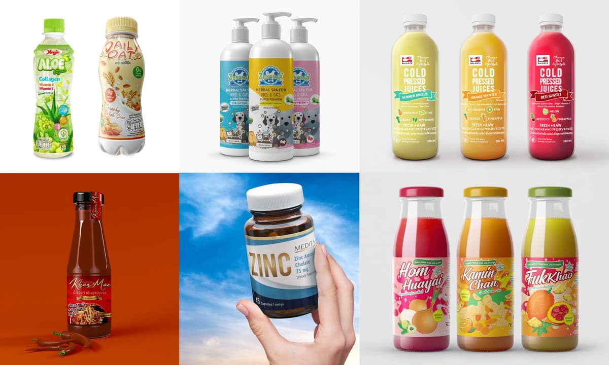 รับออกแบบฉลากสินค้า (Label Design)