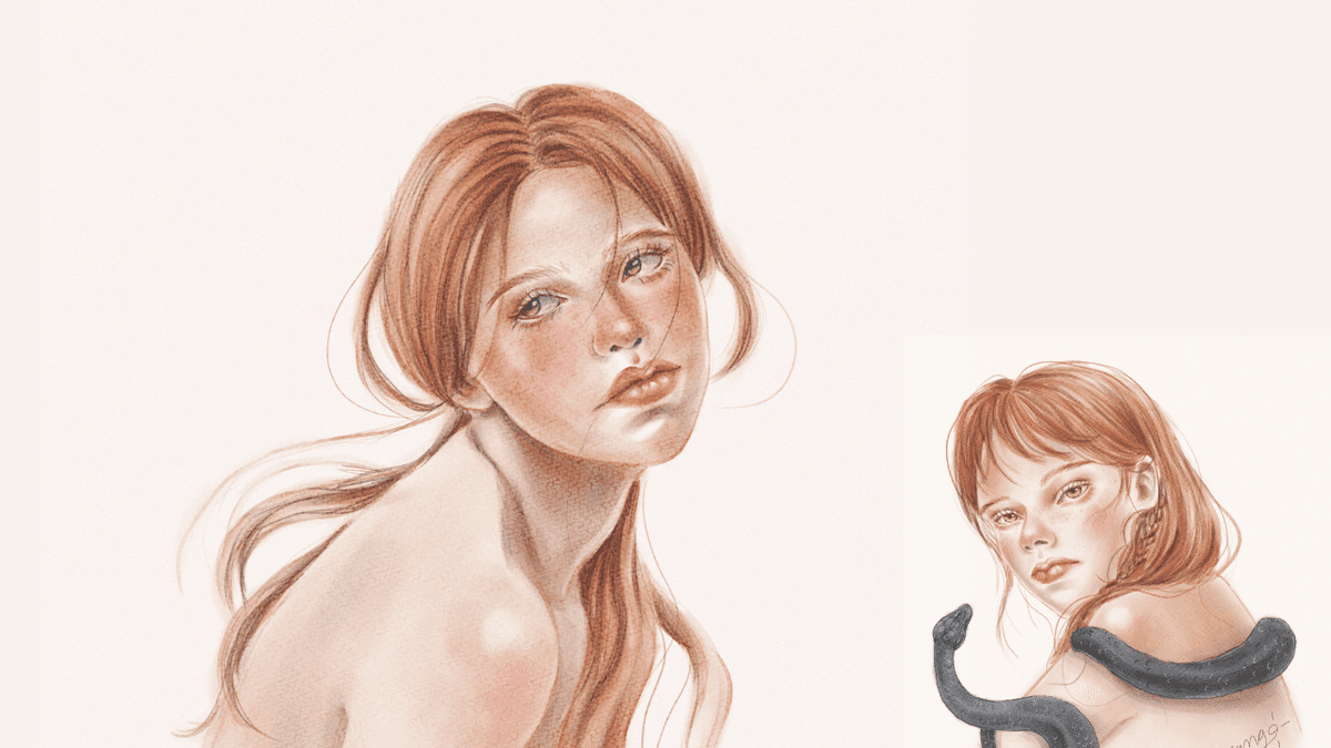 รับวาดภาพประกอบ portrait ภาพบุคคล แฟนอาร์ท บรัช watercolor