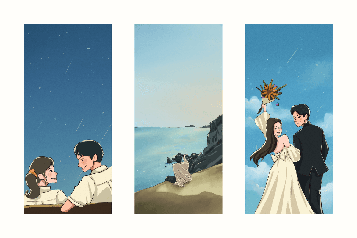 รับวาดรูปวอลเปเปอร์ โปรไฟล์ ให้คู่รัก เพื่อน คนพิเศษ