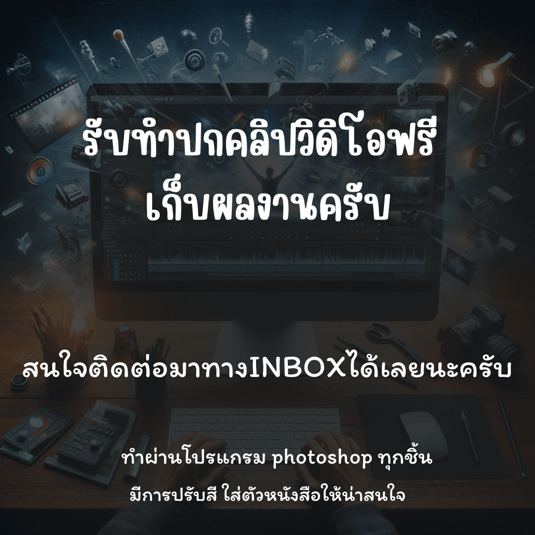 รับทำปกคลิปYouTube ฟรีเก็บผลงานน