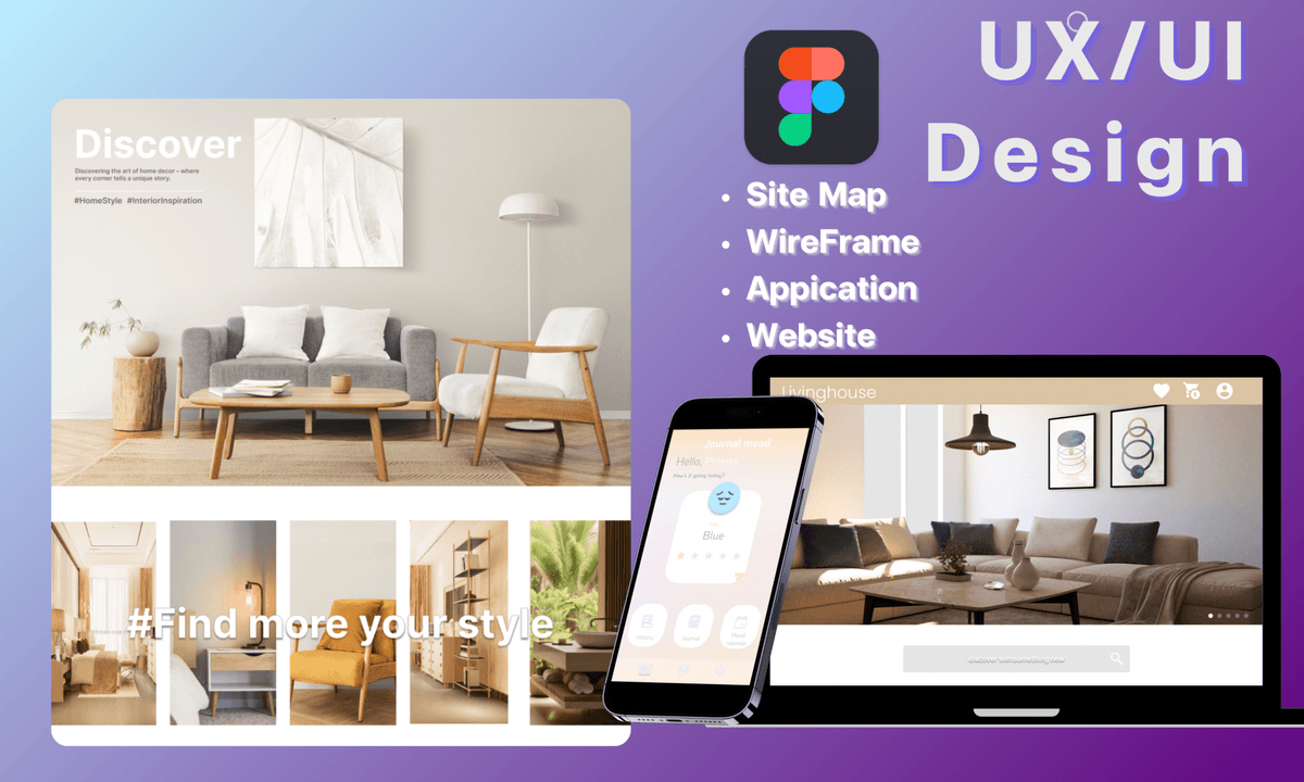รับออกแบบ UX/UI สำหรับ Website, Application, Landing Page