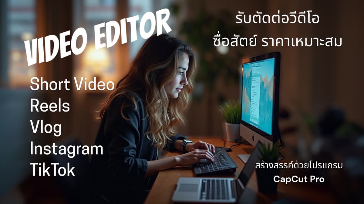 ตัดต่อวิดีโอสั้น Video Editor by CapCut Pro