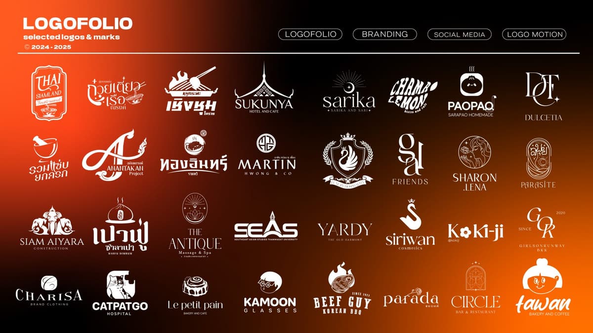 ออกแบบโลโก้ Logo design + Brand CI ออกแบบโลโก้