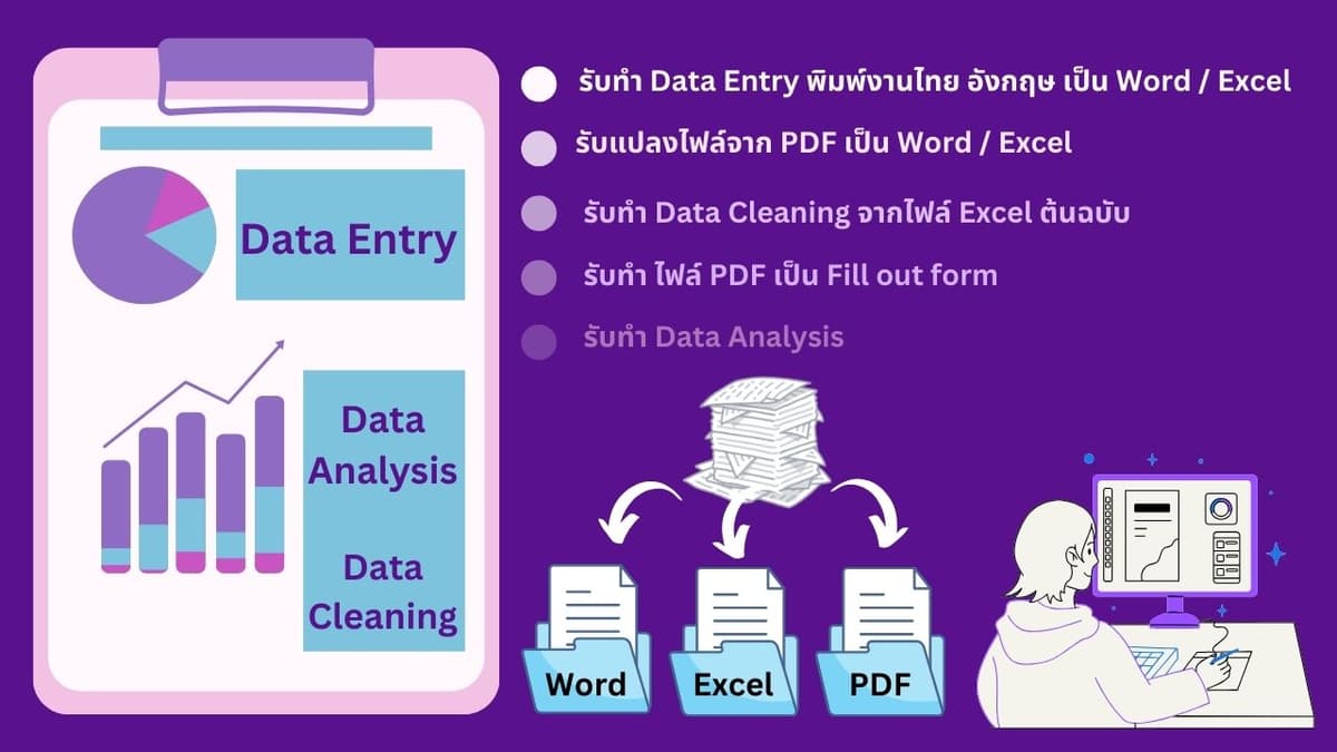 Data Entry, Data Verification, Data Cleaning