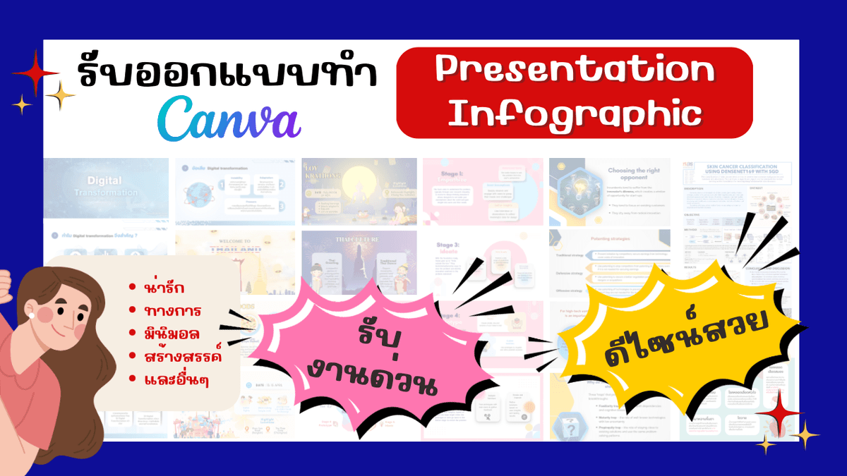 รับทำ presentation / infographic canva pro