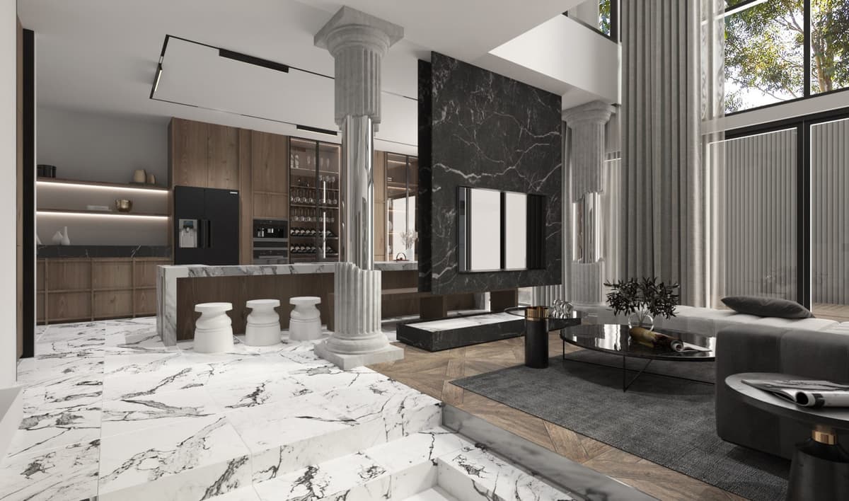 รับทำภาพ Perspective Interior Design